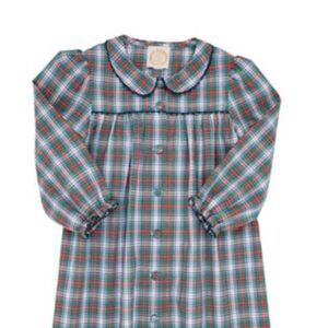 The Beaufort Bonnet Co,Tabitha's Teacher's Pet Dress, Nantucket Navy Plaid, 5